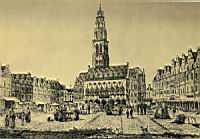 Arras, Beffroi et petite place vers 1856